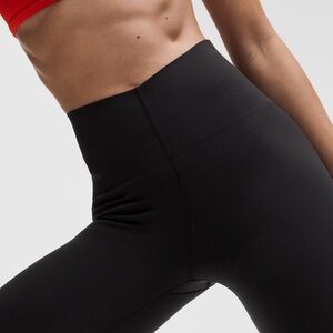 Lululemon, Glow Up Super High Rise Black Leggings 25”